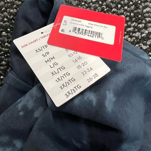 SPANX® | EcoCare Seamless Ankle Leggings - Dark Blue Camo, Small - Picture 3 of 3